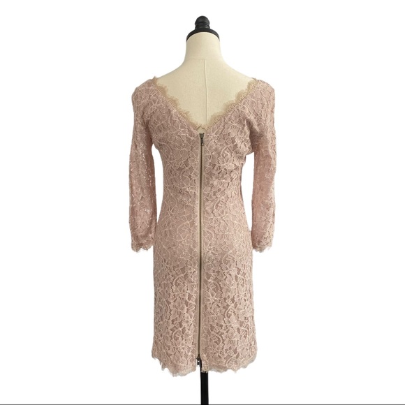 Diane Von Furstenberg Zarita Lace Sheath SZ 6 - Picture 5 of 15